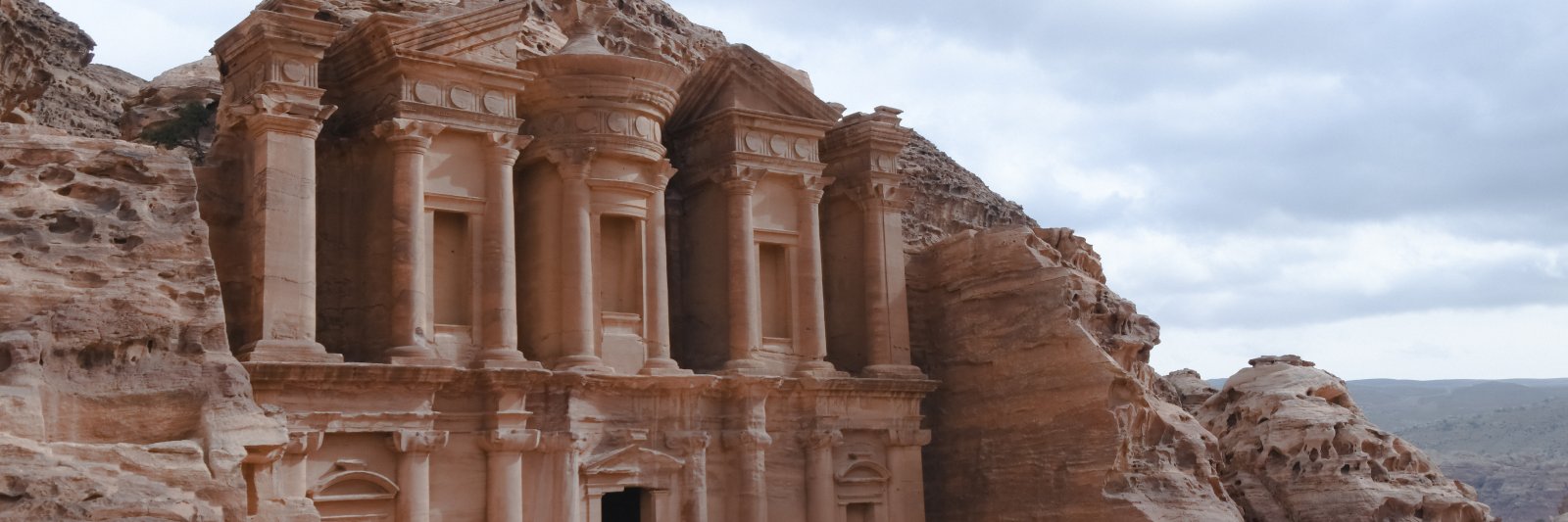 Ancient architecture in Petra, Jordan