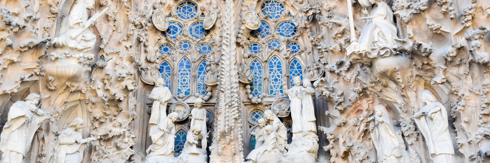 Detailed architecture in Barcelona, Spain
