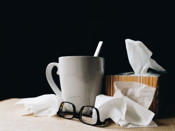 Mug with tissues