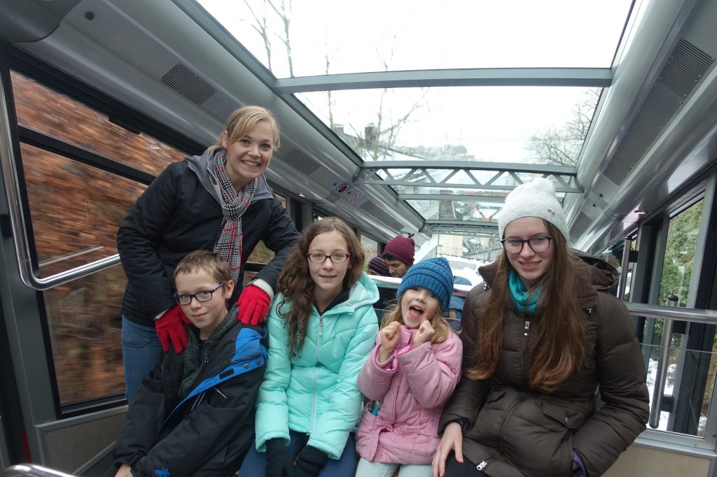 Riding the funicular