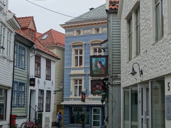 Cobbled street in Norway