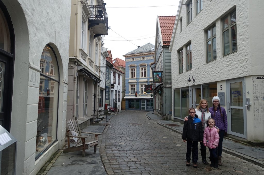 Cobbled street in Bergen