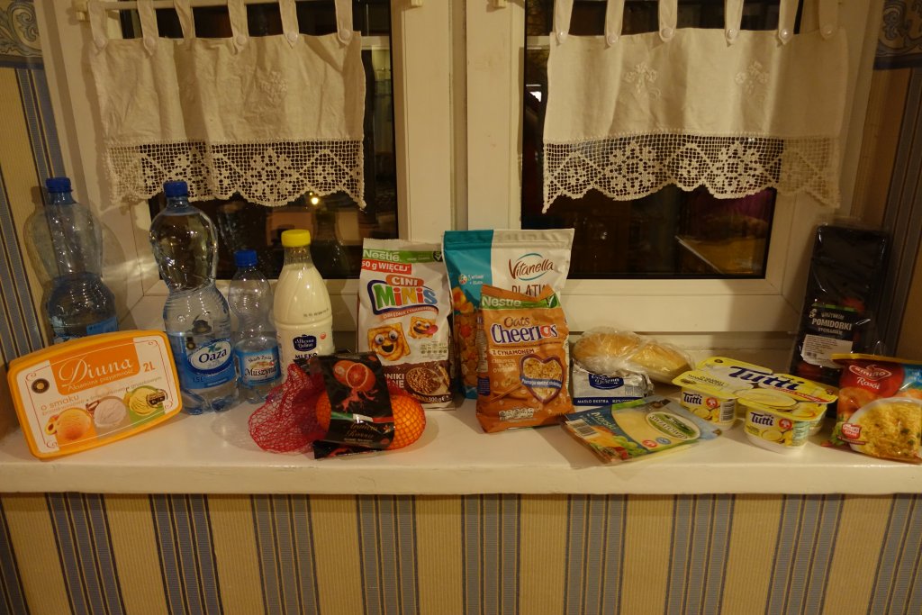 Food in Poland from grocery store