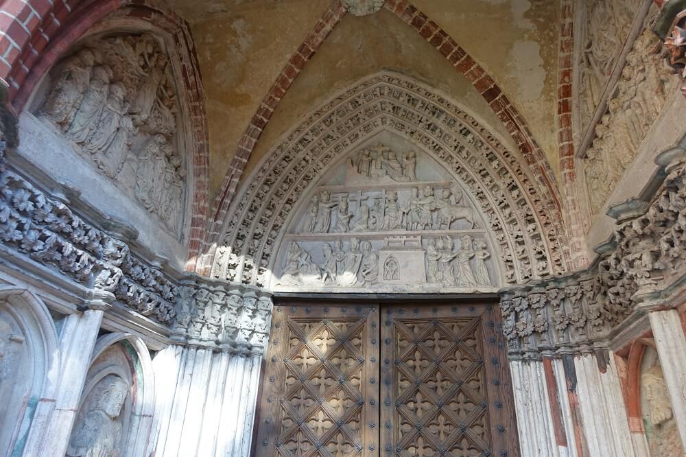 Intricate carvings in Malbork Castle