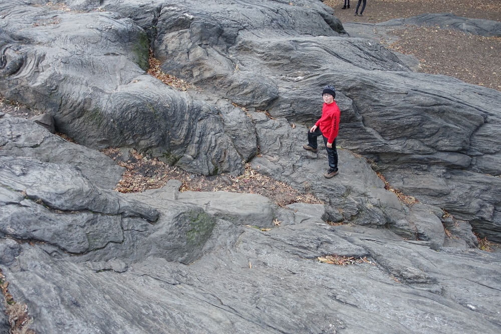 Central park boulders