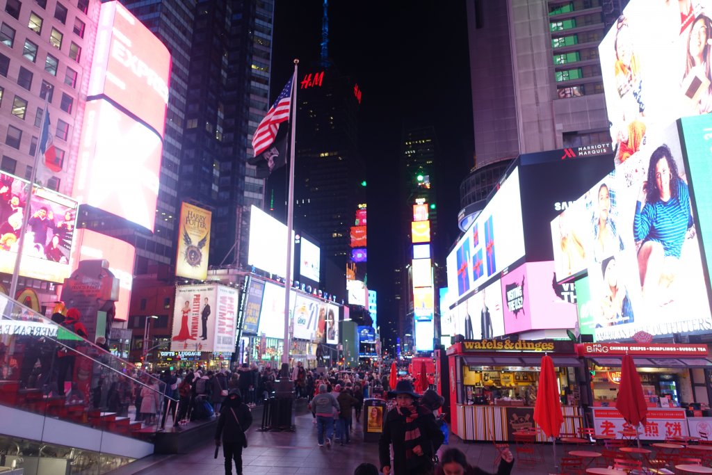 Times Square at night