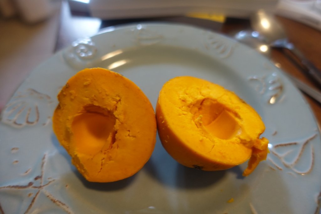 Inside of egg fruit
