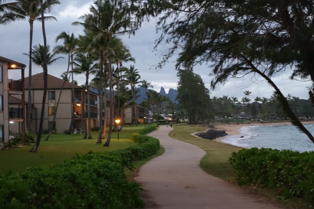 bike path along the ocean