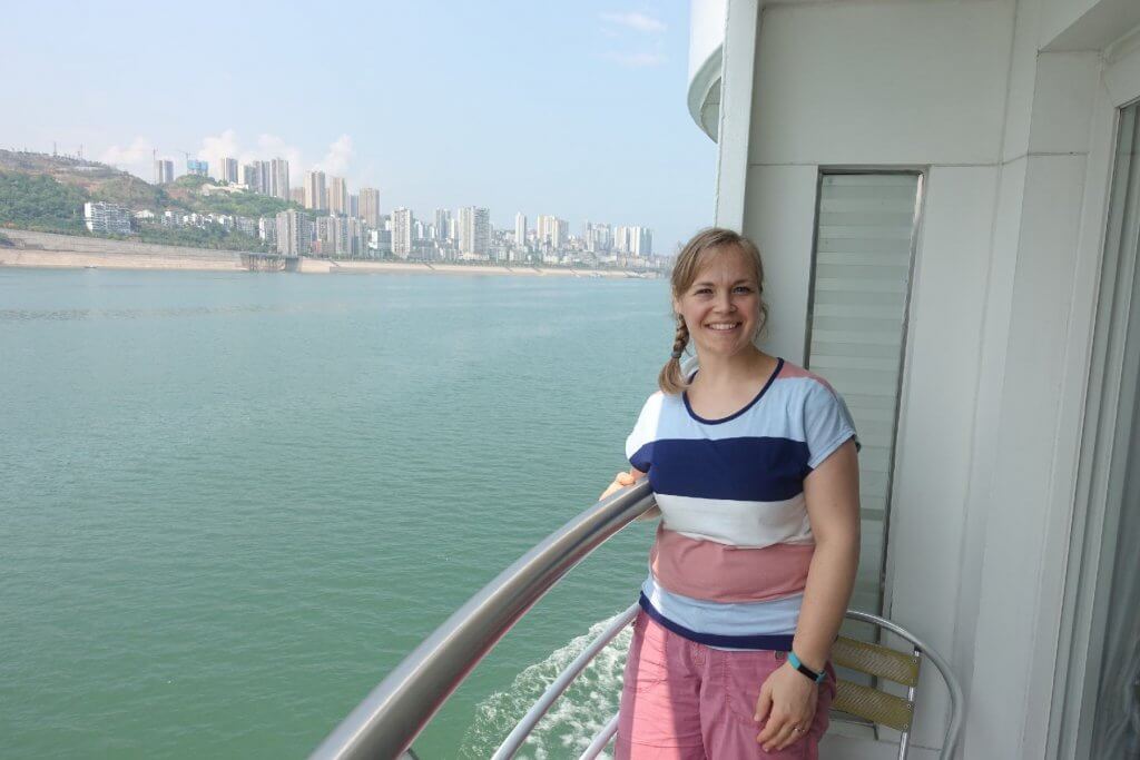 Balcony view on Century Diamond Cruise