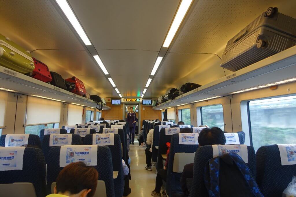 High speed train from Yichang to Chengdu