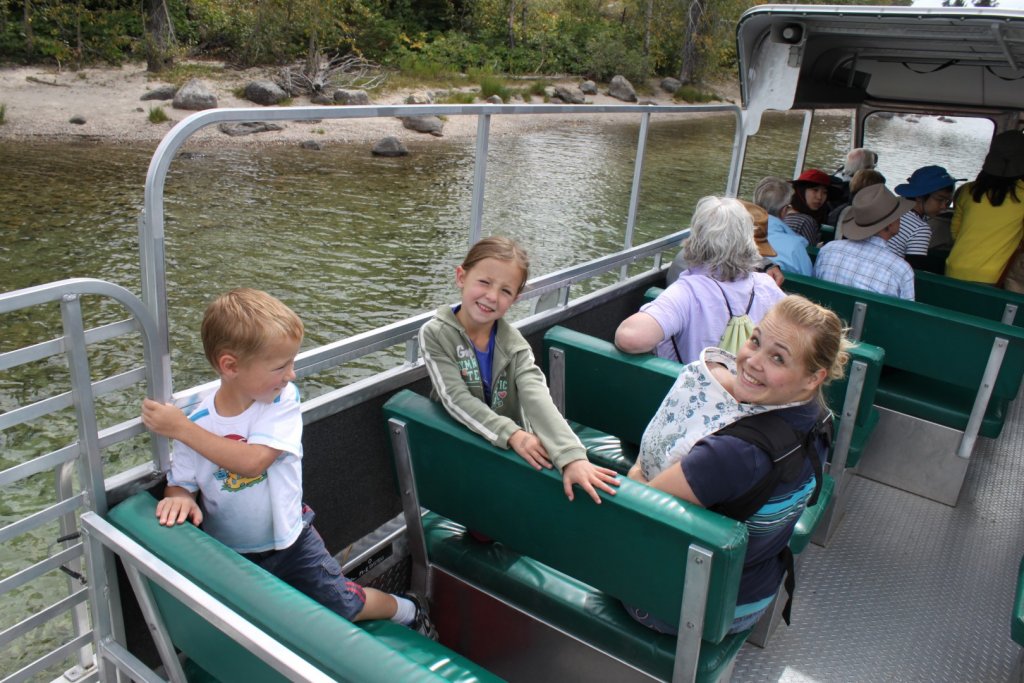 people on ferry