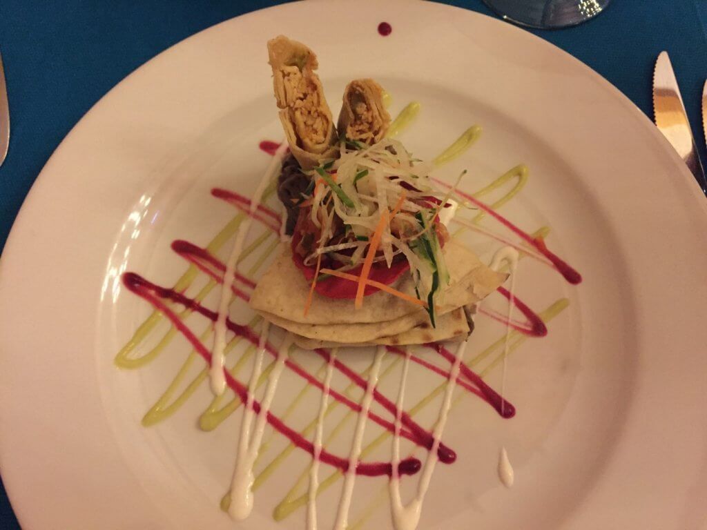 Mexican appetizer on a plate