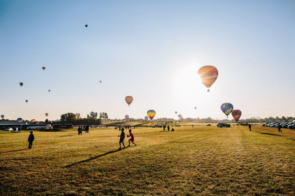 Hot air balloons