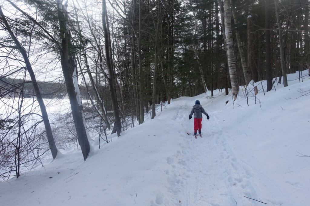 girl on skis