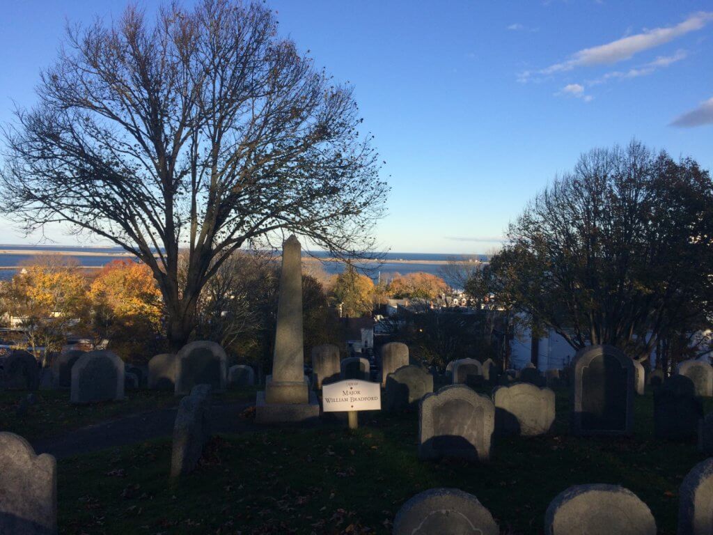 cemetery with light on a sign