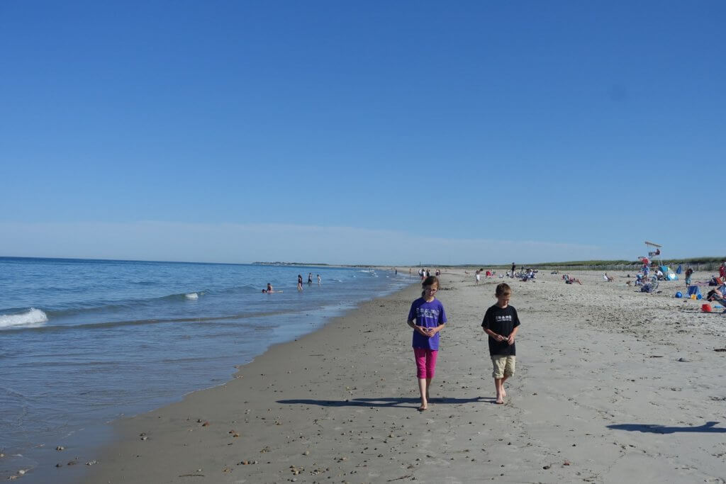 kids on the beach