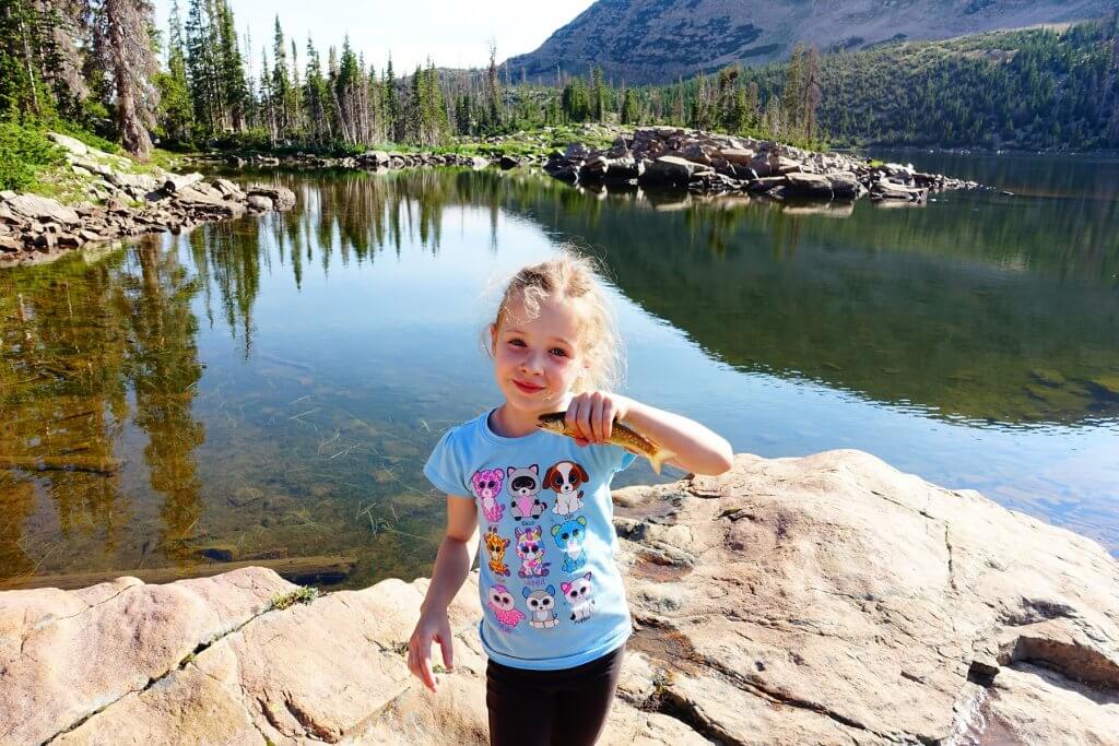 girl with a fish