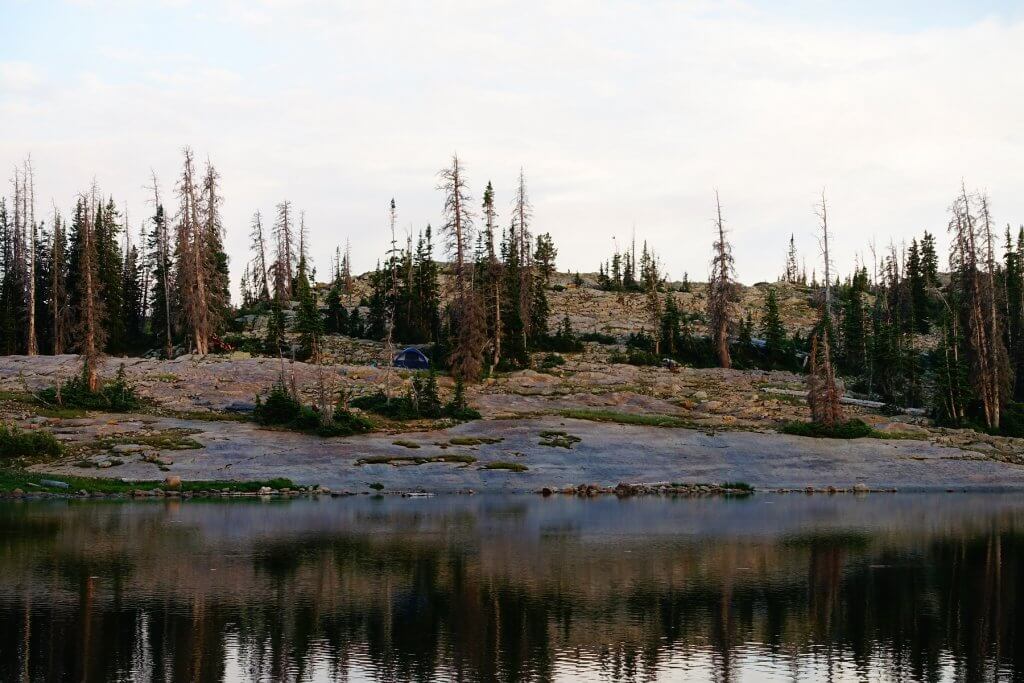 tent in the mountains