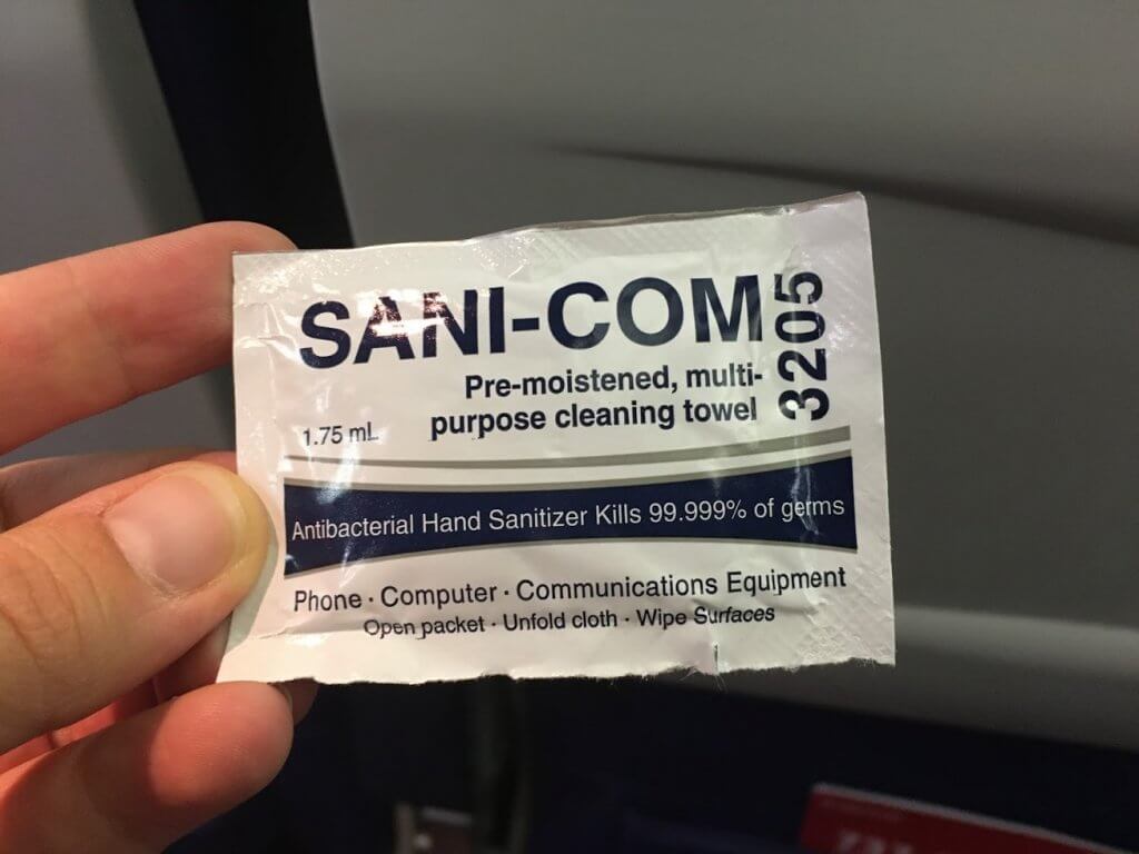 cleaning towel in package