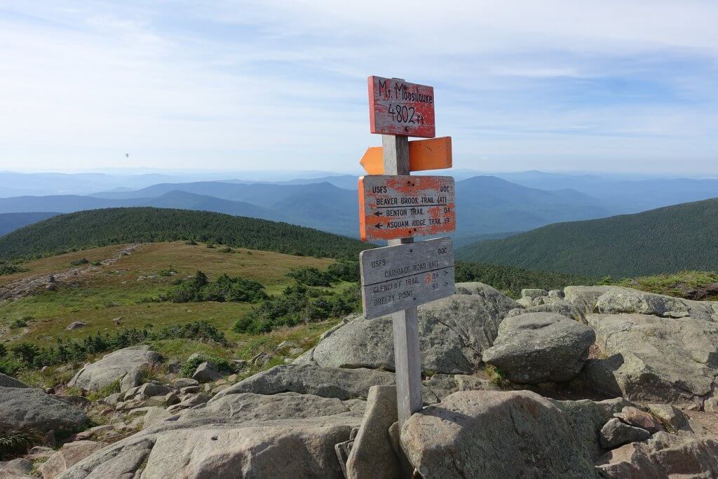 Mt. Moosilauke sign