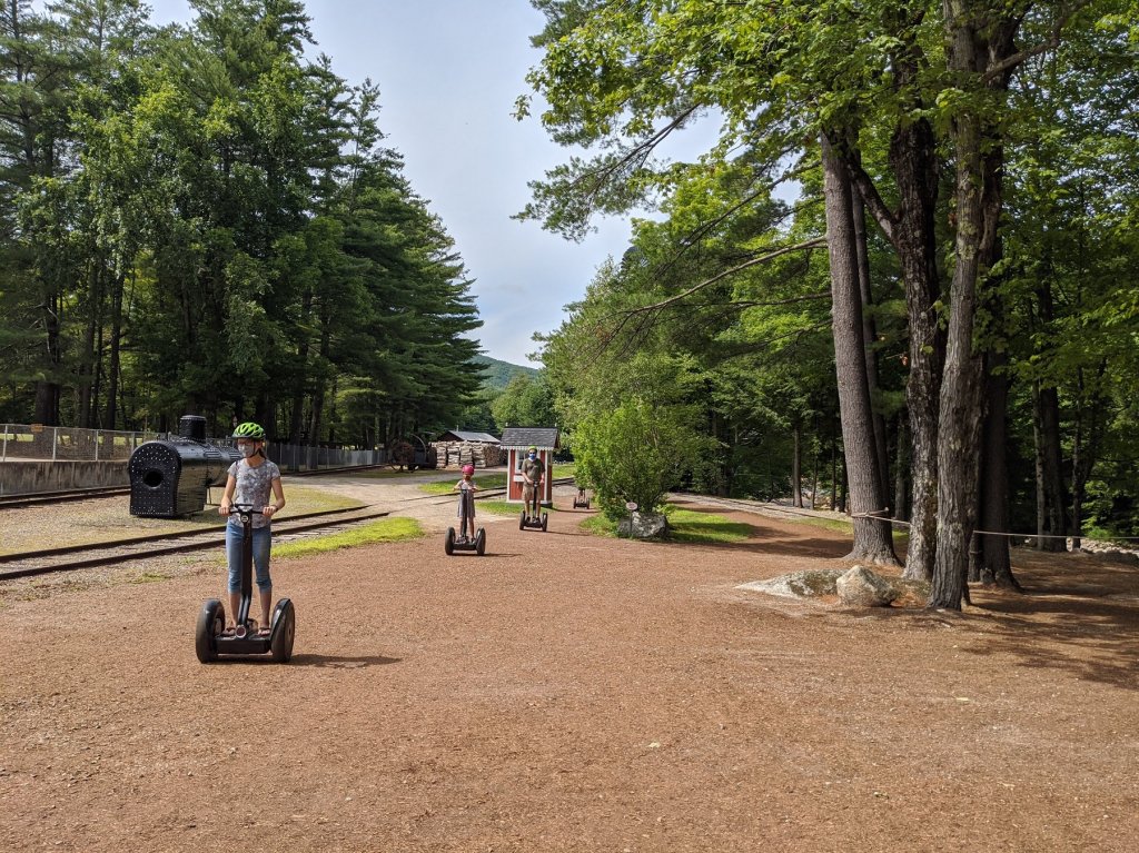 family riding segways