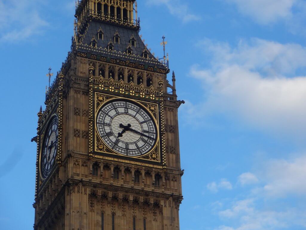 clock on a building