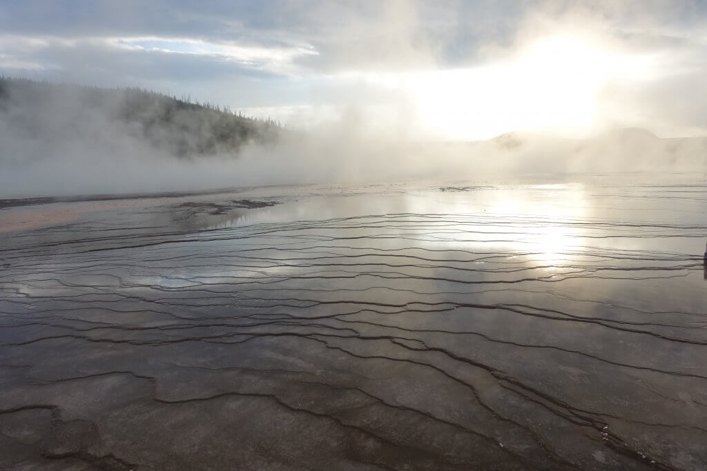 thermal water and steam