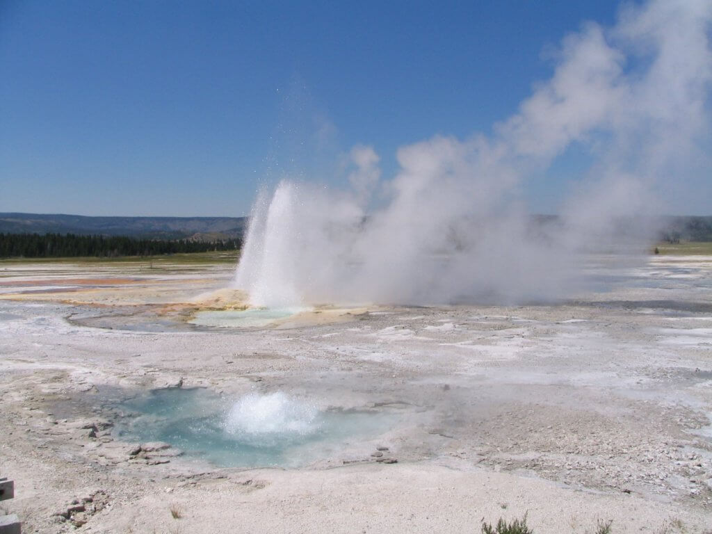 geyser and hotsprings