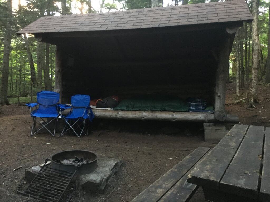 lean to campsite