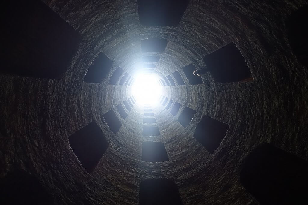 deep well with many windows