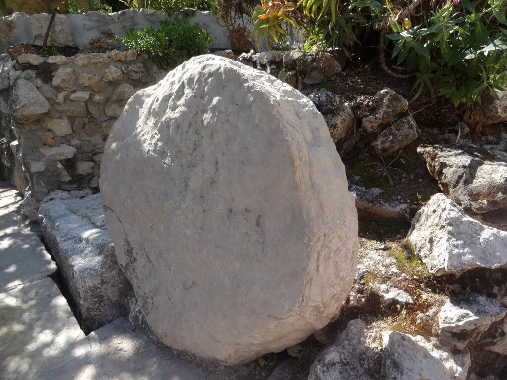 large round stone