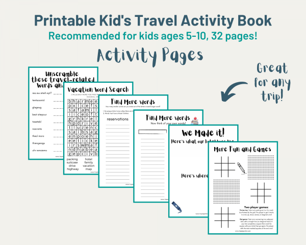 activity book pages