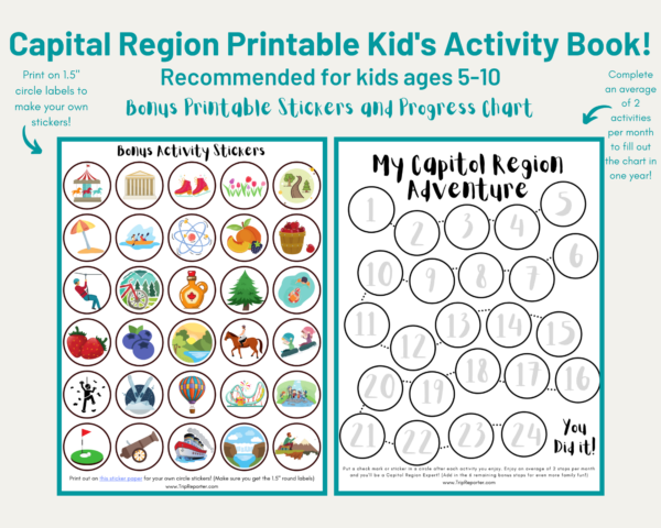 Bundle: A Year of Family Fun in New York's Capital Region Planning Guide + Kid's Activity Book - Image 7