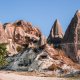 dwellings carved into mountains