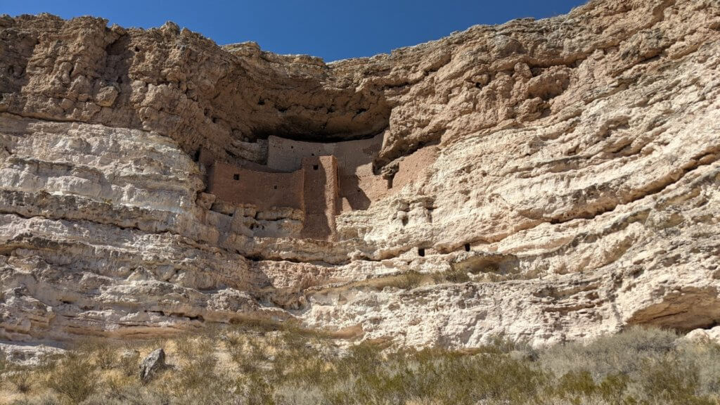 building carved into moutainside