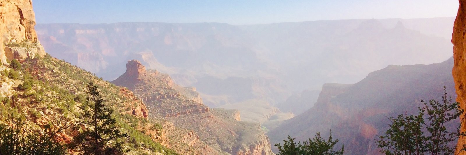 rocky trail into canyon