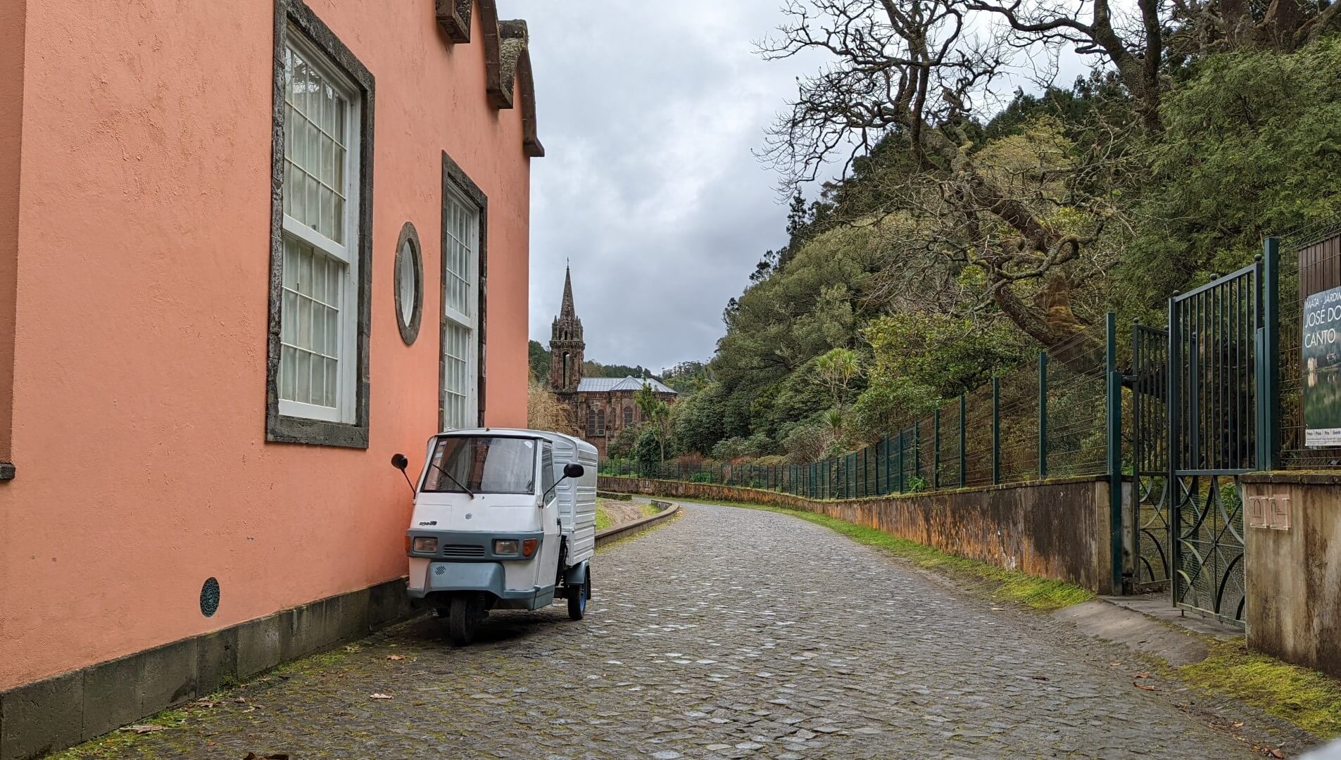 street with small truck